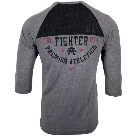 AMERICAN FIGHTER Men's T-Shirt CENTRAL RAGLAN Athl - Picture 2 of 8